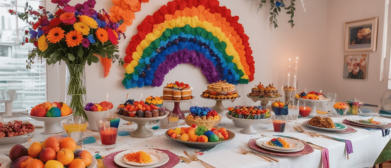How to Host a Rainbow-Themed Pride Dinner Party 