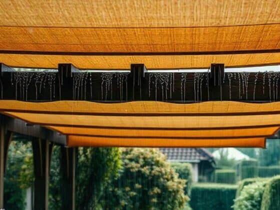 How to Keep Water from Pooling on Top of Your Pergola Cover