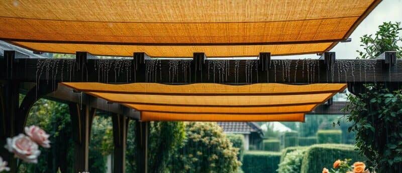 How to Keep Water from Pooling on Top of Your Pergola Cover